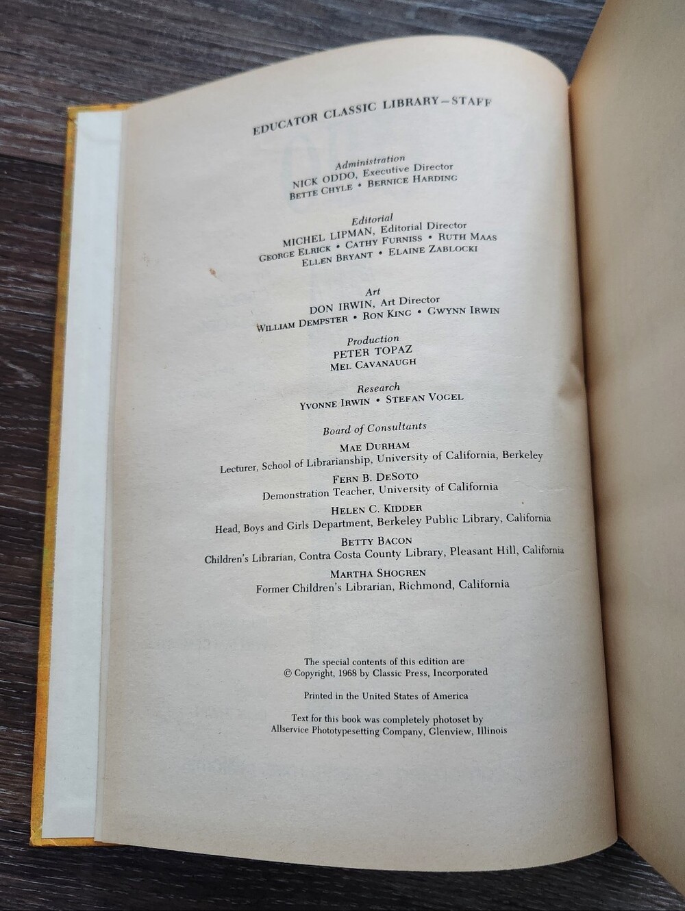 🤥 Vintage 1968 Pinocchio Hardcover | Educator Classic Library Disney - Picture 4 of 12